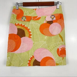 Beth Bowley Retro Print Mini Pencil Skirt Women's Size 2